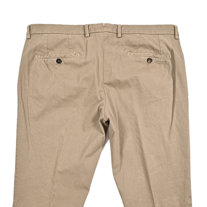 BERWICH “SC SLIM-GD” ストレッチコットン ノータックチノパンツ