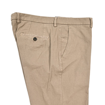 BERWICH “SC SLIM-GD” ストレッチコットン ノータックチノパンツ