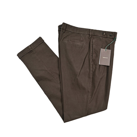 BERWICH “BARBER LONG-GD” ストレッチコットン ツータックパンツ