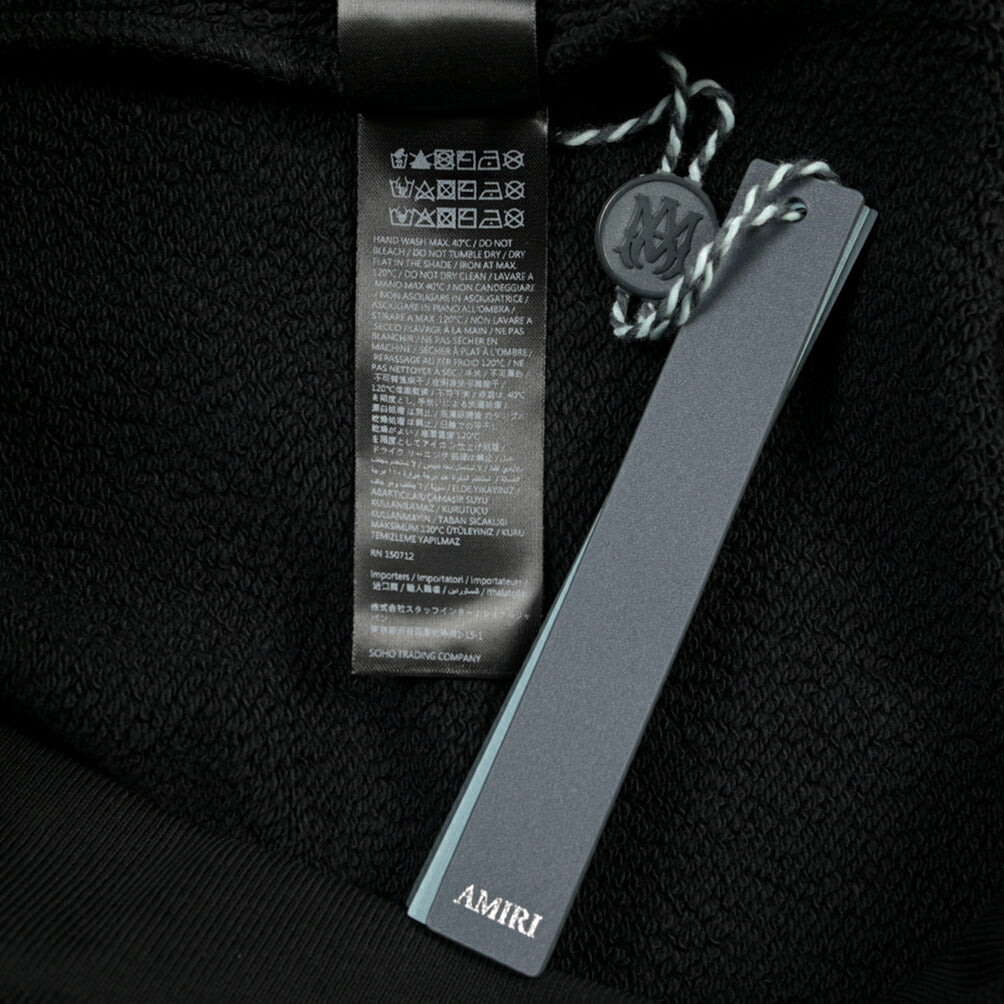 26-27AW AMIRI “CORE LOGO HOODIE” コットン100% スウェットロゴフーディー
