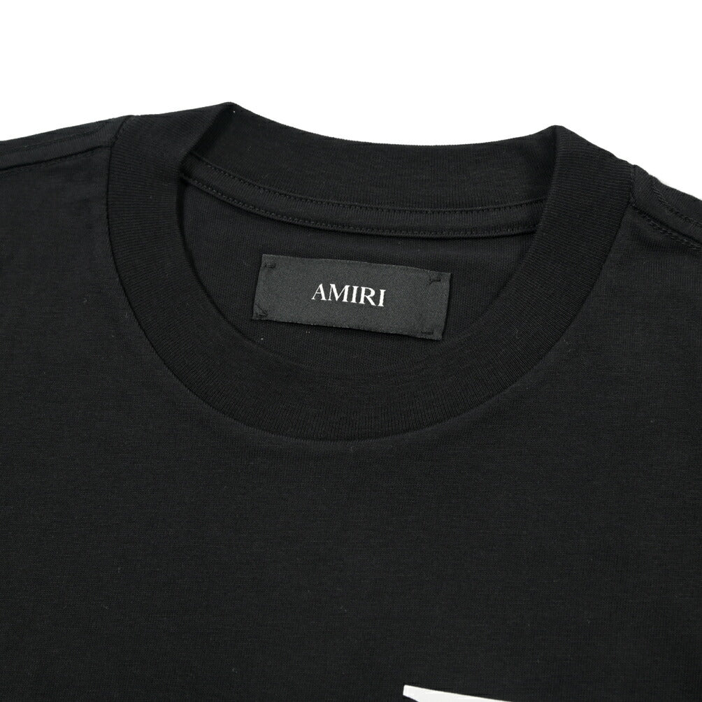 26-27AW AMIRI “STAGGERED LOGO TEE” コットン100% 半袖ロゴTシャツ
