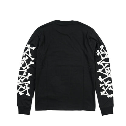 26-27AW AMIRI “BONES STACKED LONG SLEEVE TEE” コットン100% 長袖ロゴTシャツ