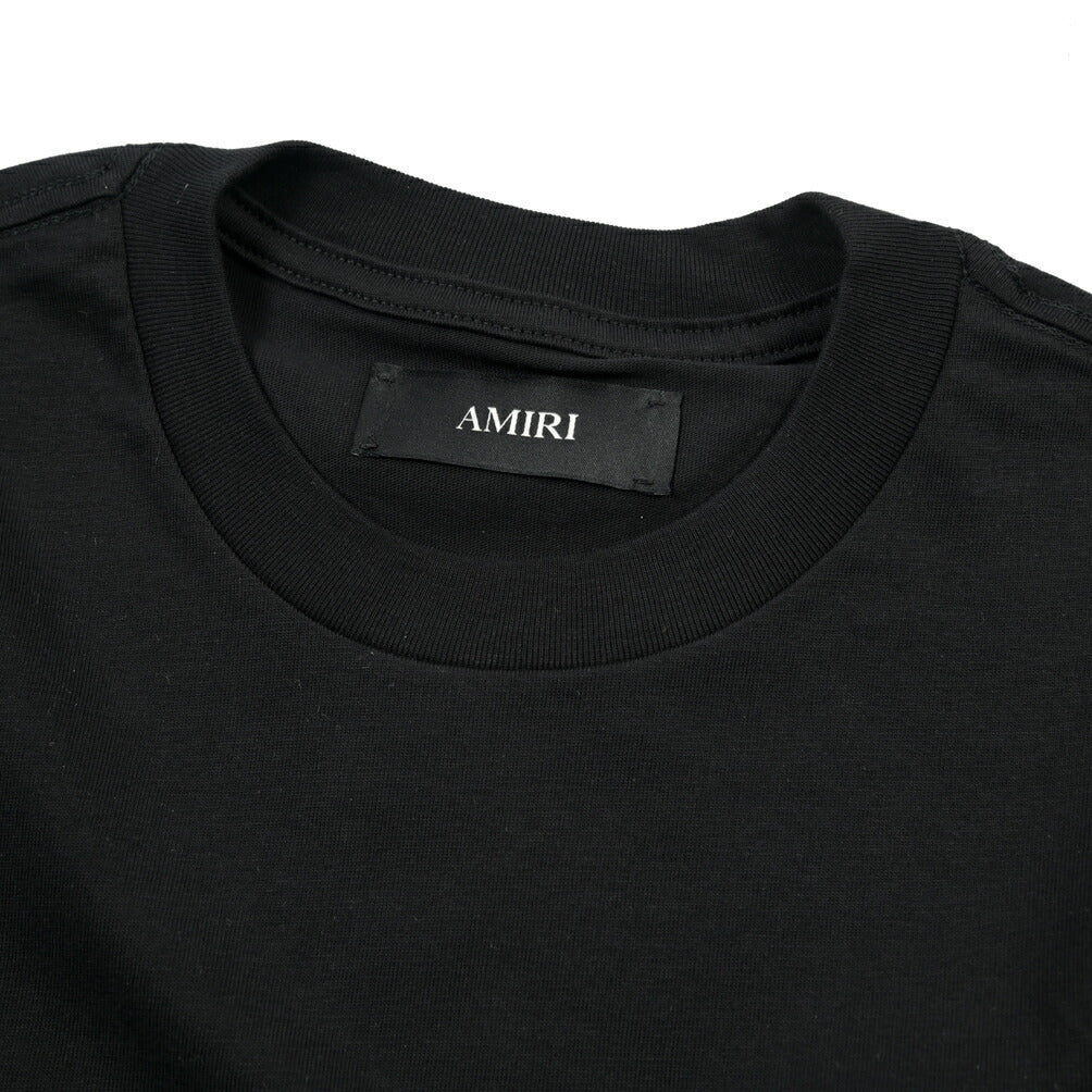 26-27AW AMIRI “BONES STACKED LONG SLEEVE TEE” コットン100% 長袖ロゴTシャツ