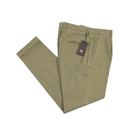 GTA “BYRON” ストレッチコットン ワンタックヘリンボーンパンツ / SLIM / メンズ