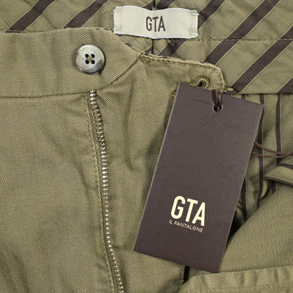 GTA “BYRON” ストレッチコットン ワンタックヘリンボーンパンツ / SLIM / メンズ