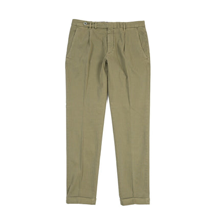 GTA “BYRON” ストレッチコットン ワンタックヘリンボーンパンツ / SLIM / メンズ