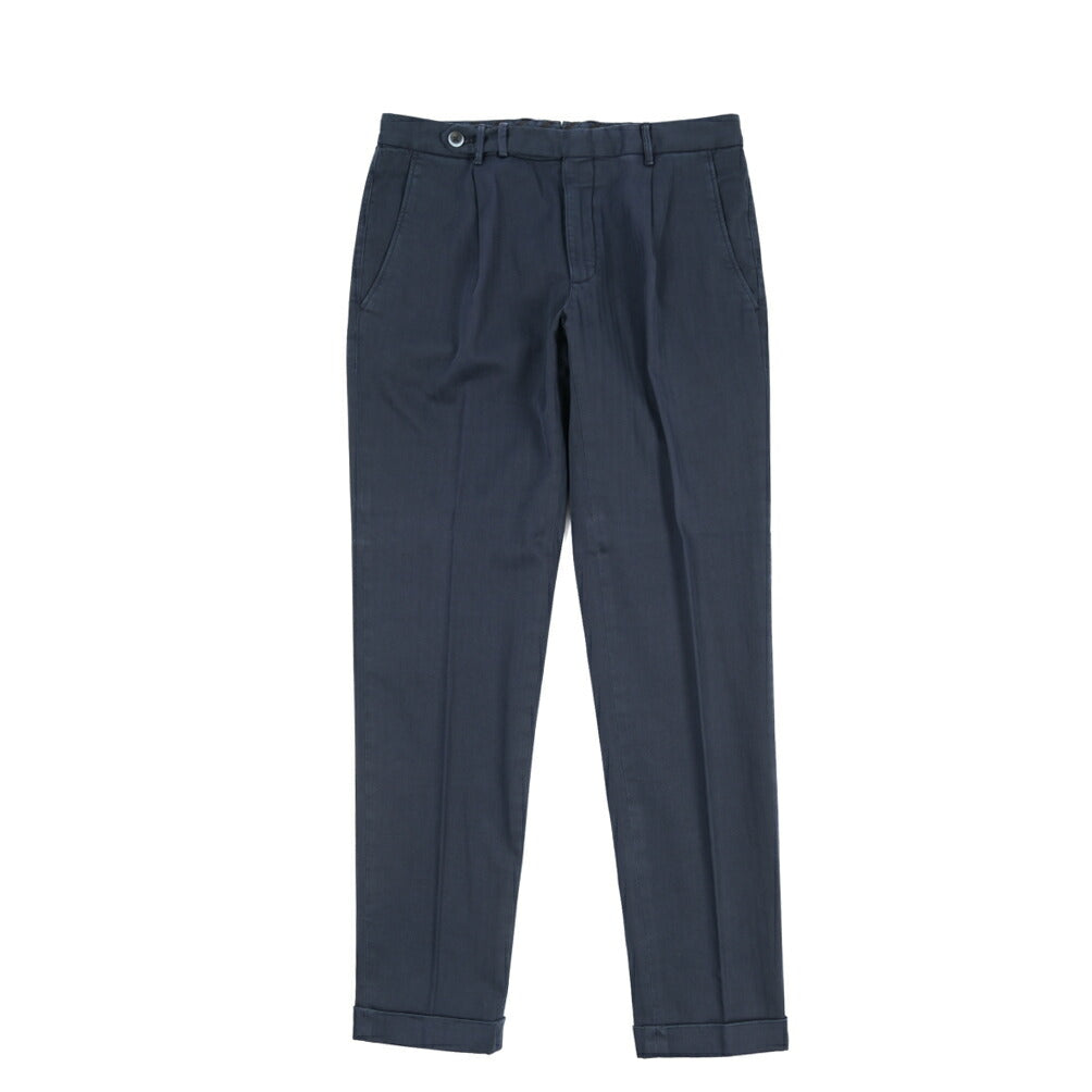 GTA “BYRON” ストレッチコットン ワンタックヘリンボーンパンツ / SLIM / メンズ