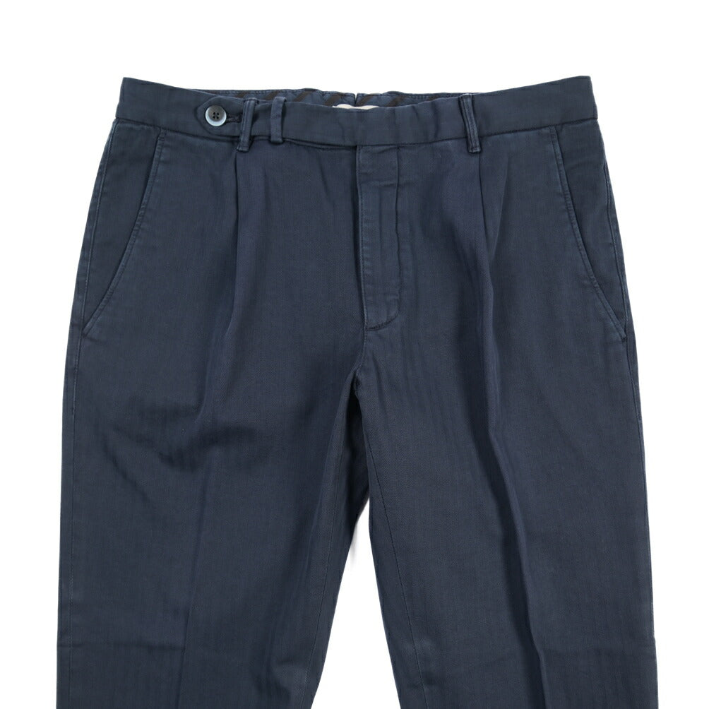 GTA “BYRON” ストレッチコットン ワンタックヘリンボーンパンツ / SLIM / メンズ