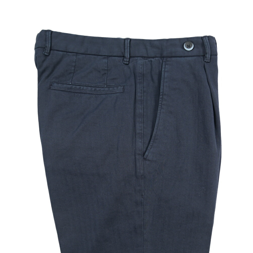 GTA “BYRON” ストレッチコットン ワンタックヘリンボーンパンツ / SLIM / メンズ