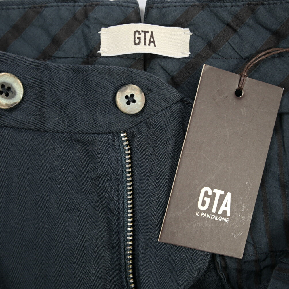 GTA “800 SL” ストレッチコットン ノータックヘリンボーンパンツ / SLIM / メンズ