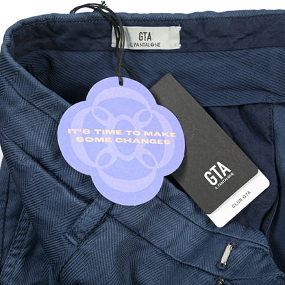 GTA “ALESSANDRO” ストレッチコットン ワンタックヘリンボーンパンツ / COMFORT / メンズ