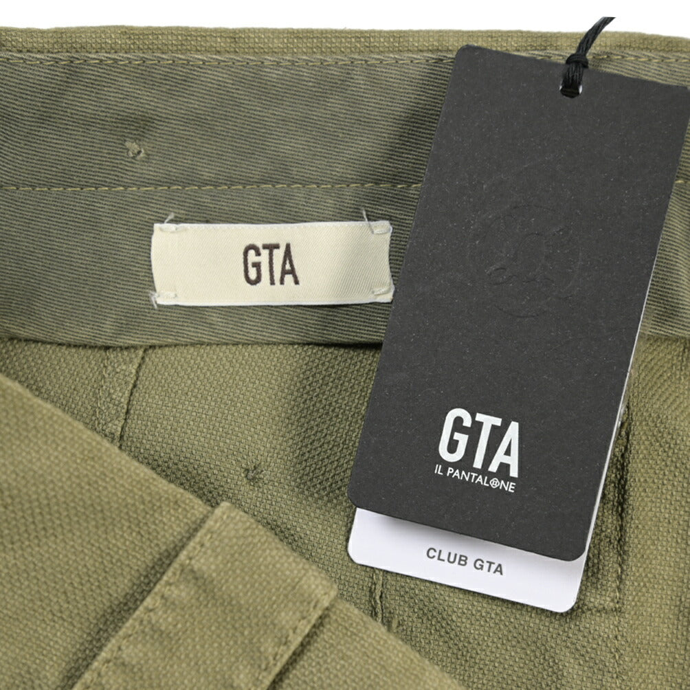 GTA “GIACOMO” リネン混コットン ノータックカーゴパンツ / COMFORT / メンズ