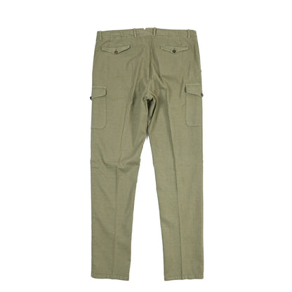 GTA “LORENZO CARGO” リネン混コットン ノータックカーゴパンツ / COMFORT / メンズ