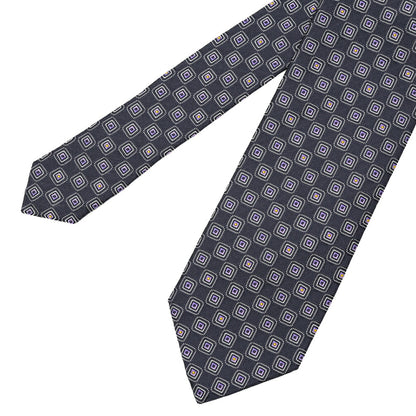 ETON シルク100% 小紋柄ネクタイ