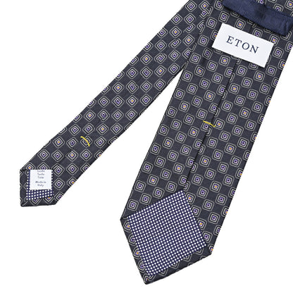 ETON シルク100% 小紋柄ネクタイ