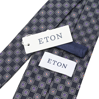 ETON シルク100% 小紋柄ネクタイ