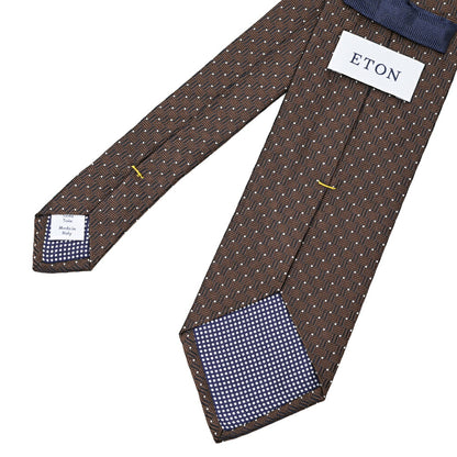 ETON シルク100% 総柄ネクタイ