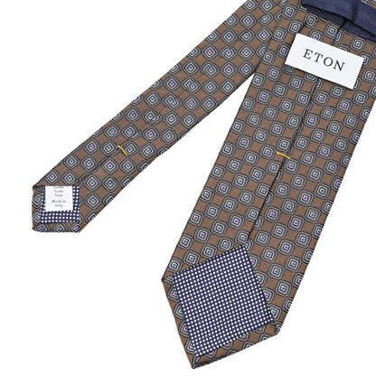ETON シルク100% 小紋柄ネクタイ