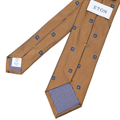 ETON シルク100% 小紋柄ネクタイ