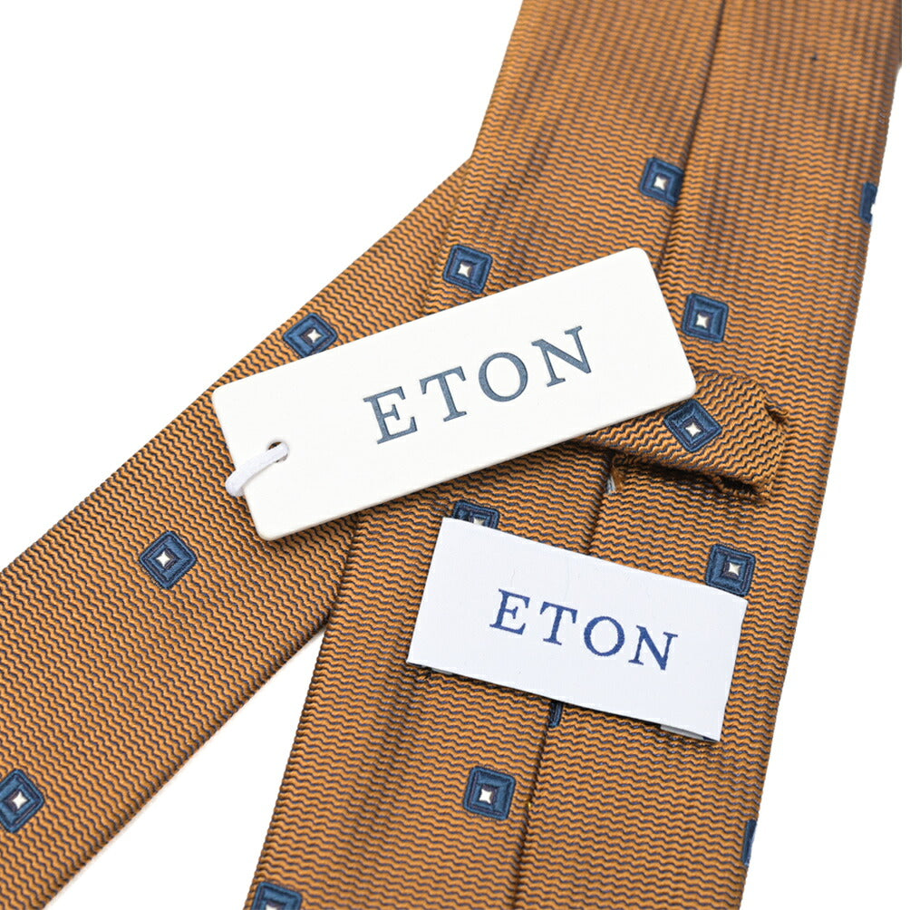 ETON シルク100% 小紋柄ネクタイ