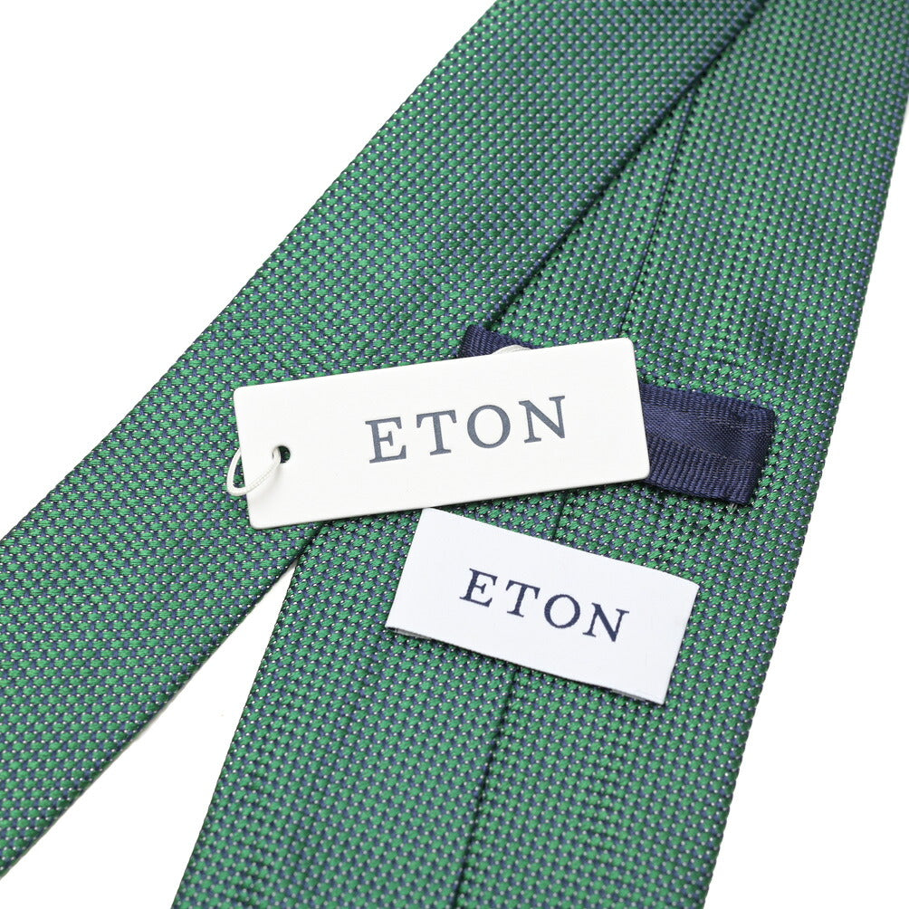 ETON シルク100% 総柄ネクタイ