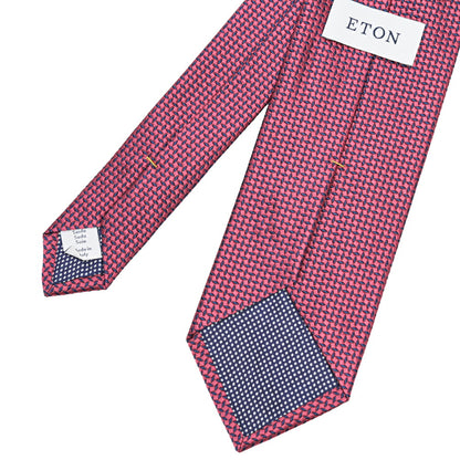 ETON シルク100% 織柄ネクタイ