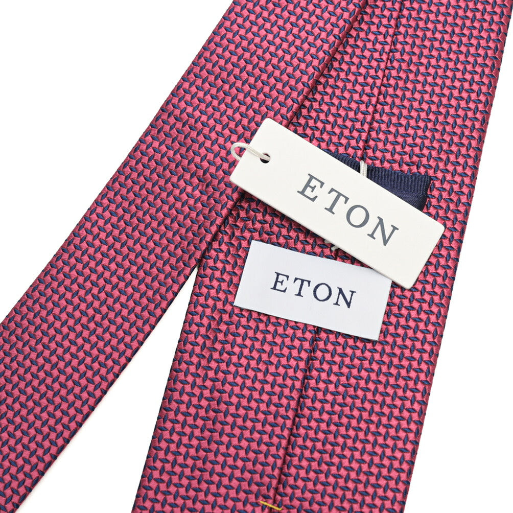 ETON シルク100% 織柄ネクタイ