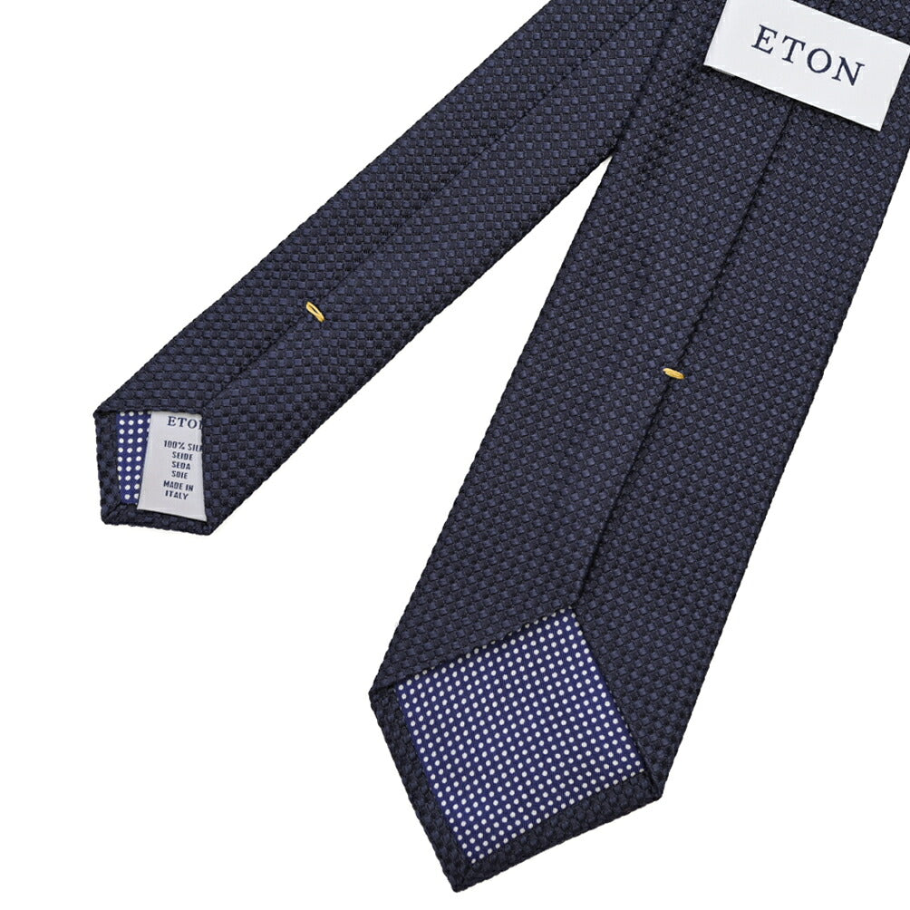 ETON シルク100% 織柄ネクタイ