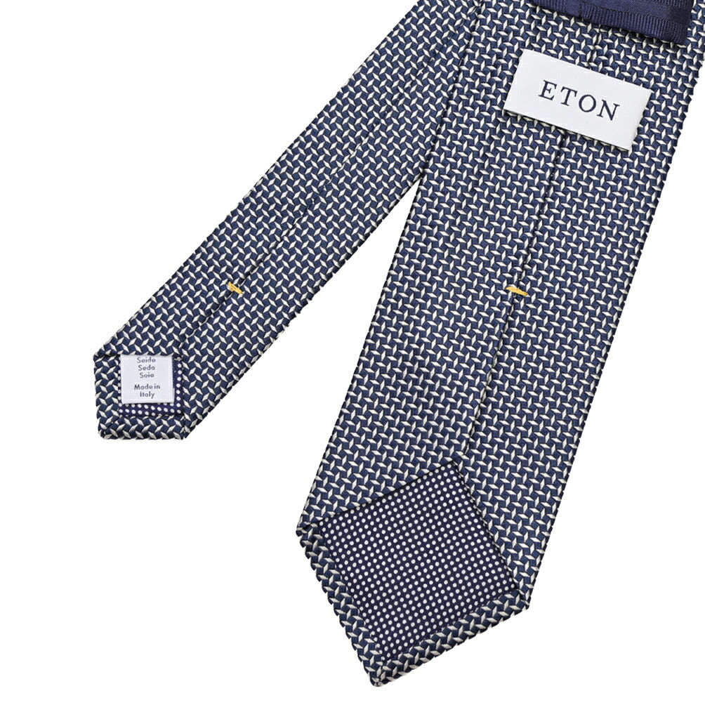 ETON シルク100% 織柄ネクタイ