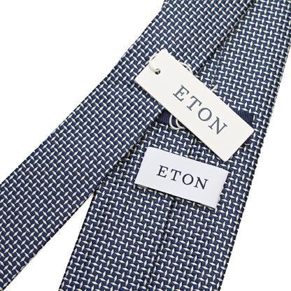 ETON シルク100% 織柄ネクタイ