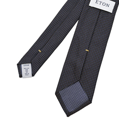 ETON シルク100% 織柄ネクタイ