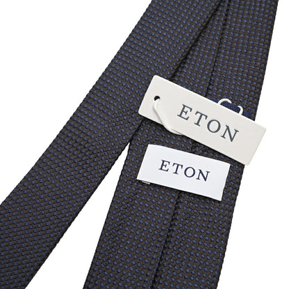 ETON シルク100% 織柄ネクタイ