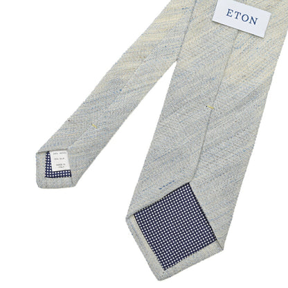 ETON ウール混リネン 織柄ネクタイ