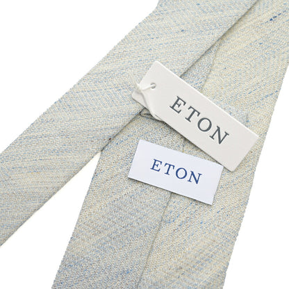 ETON ウール混リネン 織柄ネクタイ
