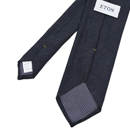 ETON シルク混ウール 織柄ネクタイ