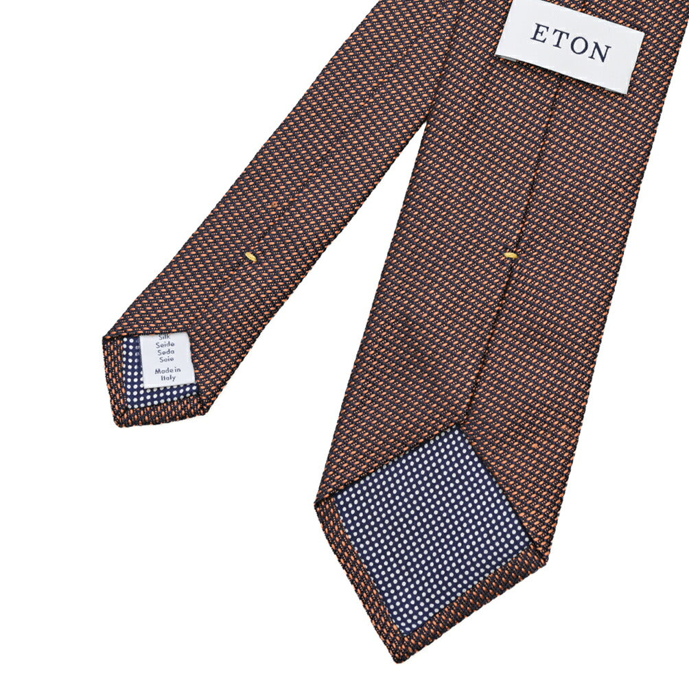ETON シルク100% 織柄ネクタイ