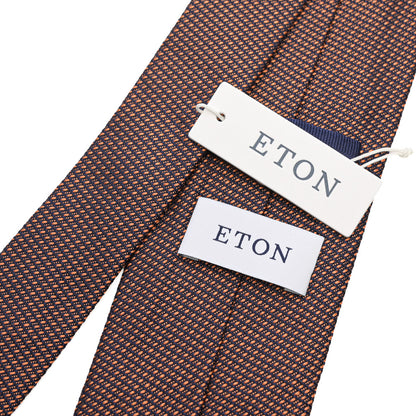 ETON シルク100% 織柄ネクタイ