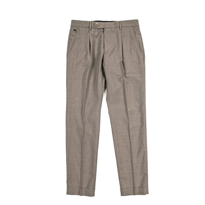 SALE｜GTA “RICCARDO” ヴァージンウール100% ウエストバンド付きワンタックスラックス / SLIM FIT