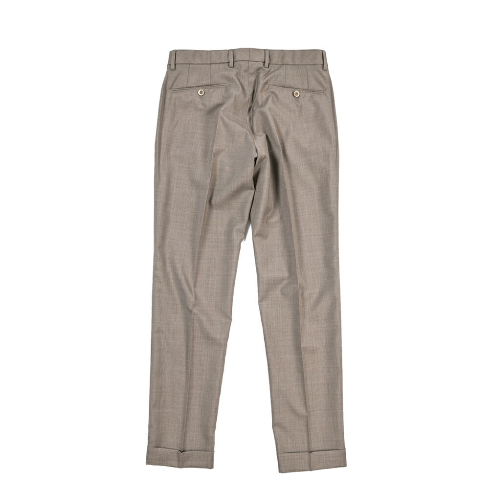 SALE｜GTA “RICCARDO” ヴァージンウール100% ウエストバンド付きワンタックスラックス / SLIM FIT