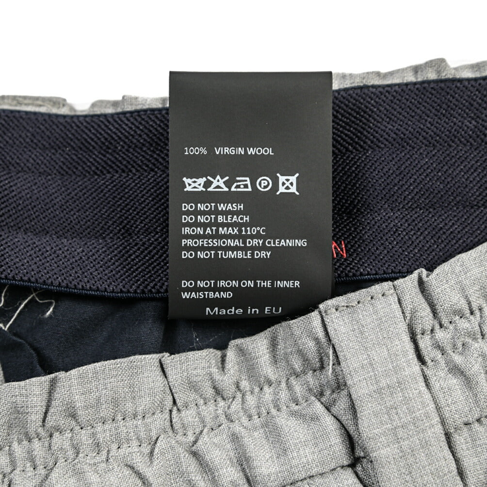 SALE｜GTA “ALFIO” ヴァージンウール100% ノータックイージースラックス / SLIM FIT