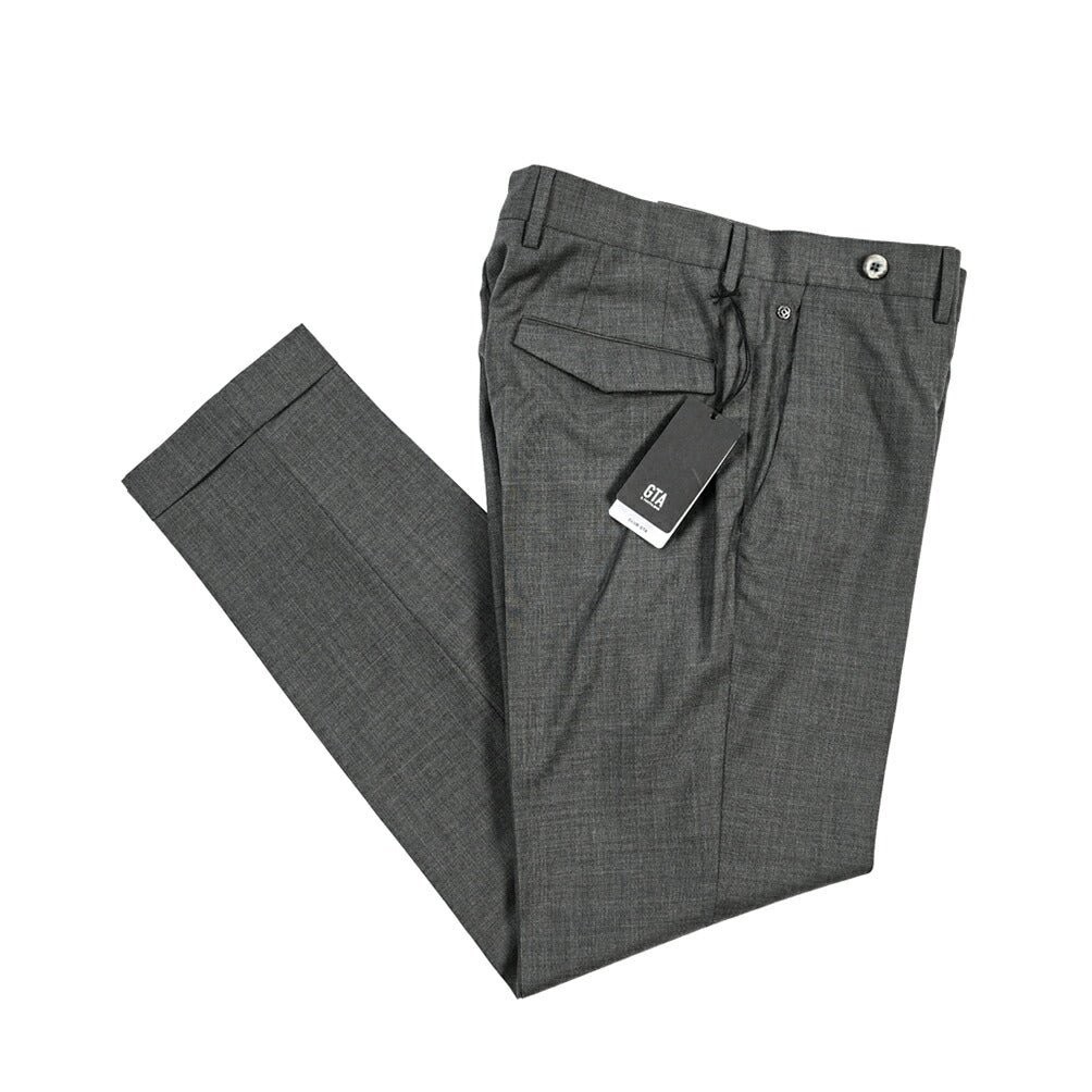 SALE｜GTA “BARRY” ウール100% ノータックスラックス / SLIM FIT