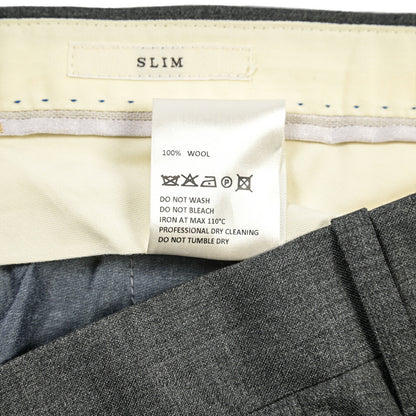 SALE｜GTA “800 G SL” ウール100% ノータックスラックス / SLIM FIT