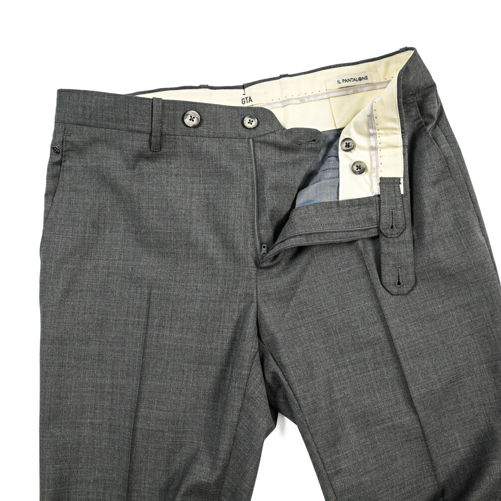 SALE｜GTA “800 G SL” ウール100% ノータックスラックス / SLIM FIT