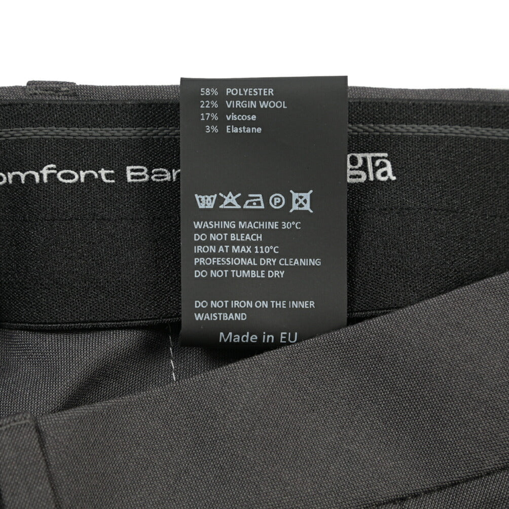 SALE｜GTA “RICCARDO” ビスコース混ウール ウエストバンド付きワンタックスラックス / SLIM FIT