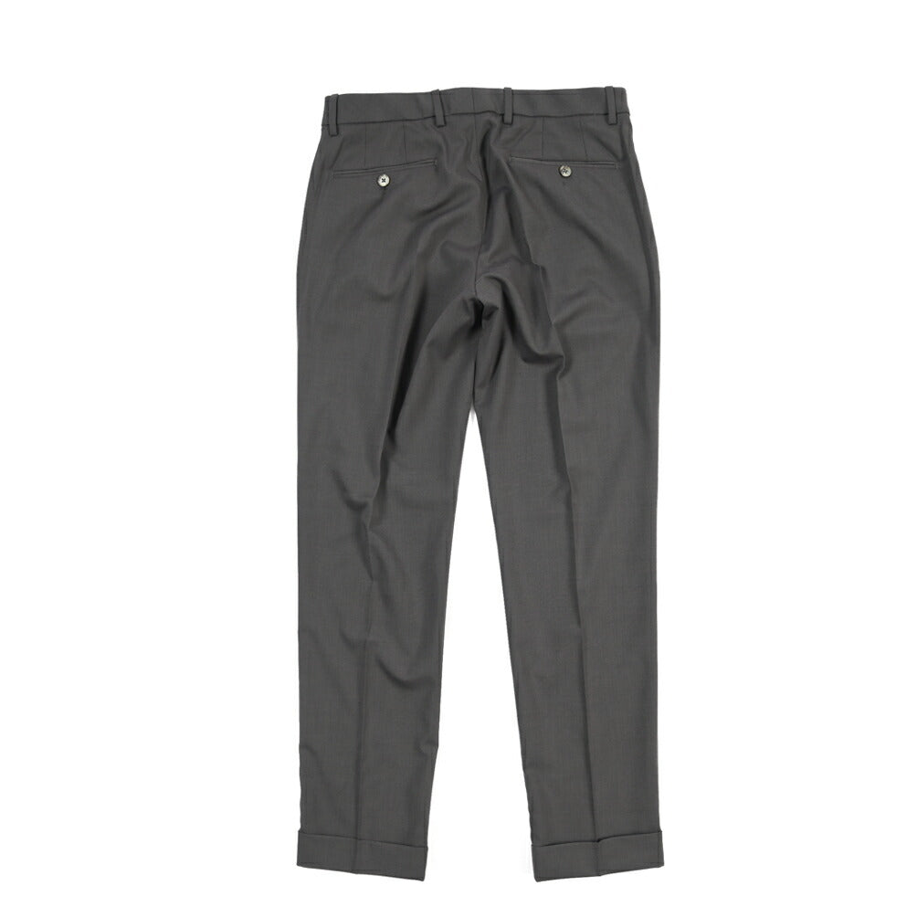 SALE｜GTA “RICCARDO” ビスコース混ウール ウエストバンド付きワンタックスラックス / SLIM FIT