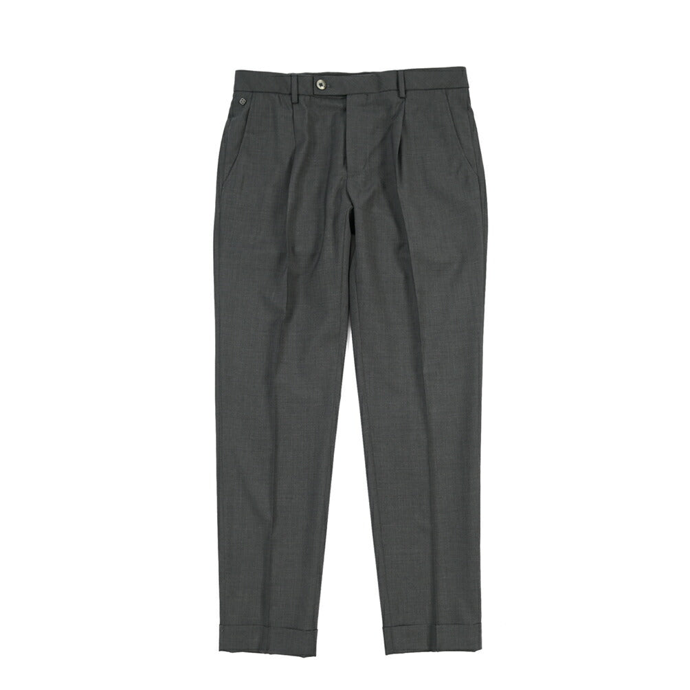 SALE｜GTA “RICCARDO” ヴァージンウール100% ウエストバンド付きワンタックスラックス / SLIM FIT