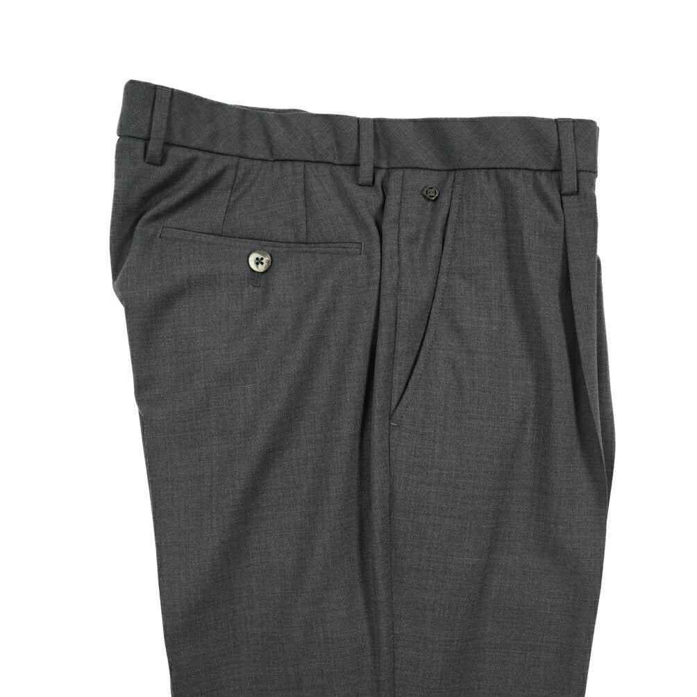 SALE｜GTA “RICCARDO” ヴァージンウール100% ウエストバンド付きワンタックスラックス / SLIM FIT