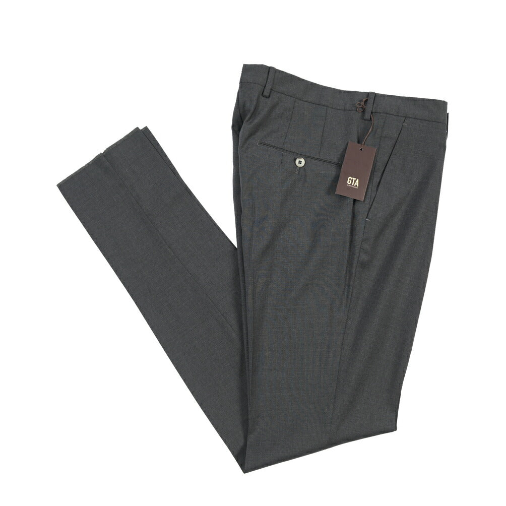 SALE｜GTA “772 L” ウール100% ワンタックスラックス / SLIM FIT