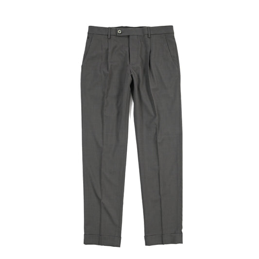 SALE｜GTA “RICCARDO” ビスコース混ウール ウエストバンド付きワンタックスラックス / SLIM FIT