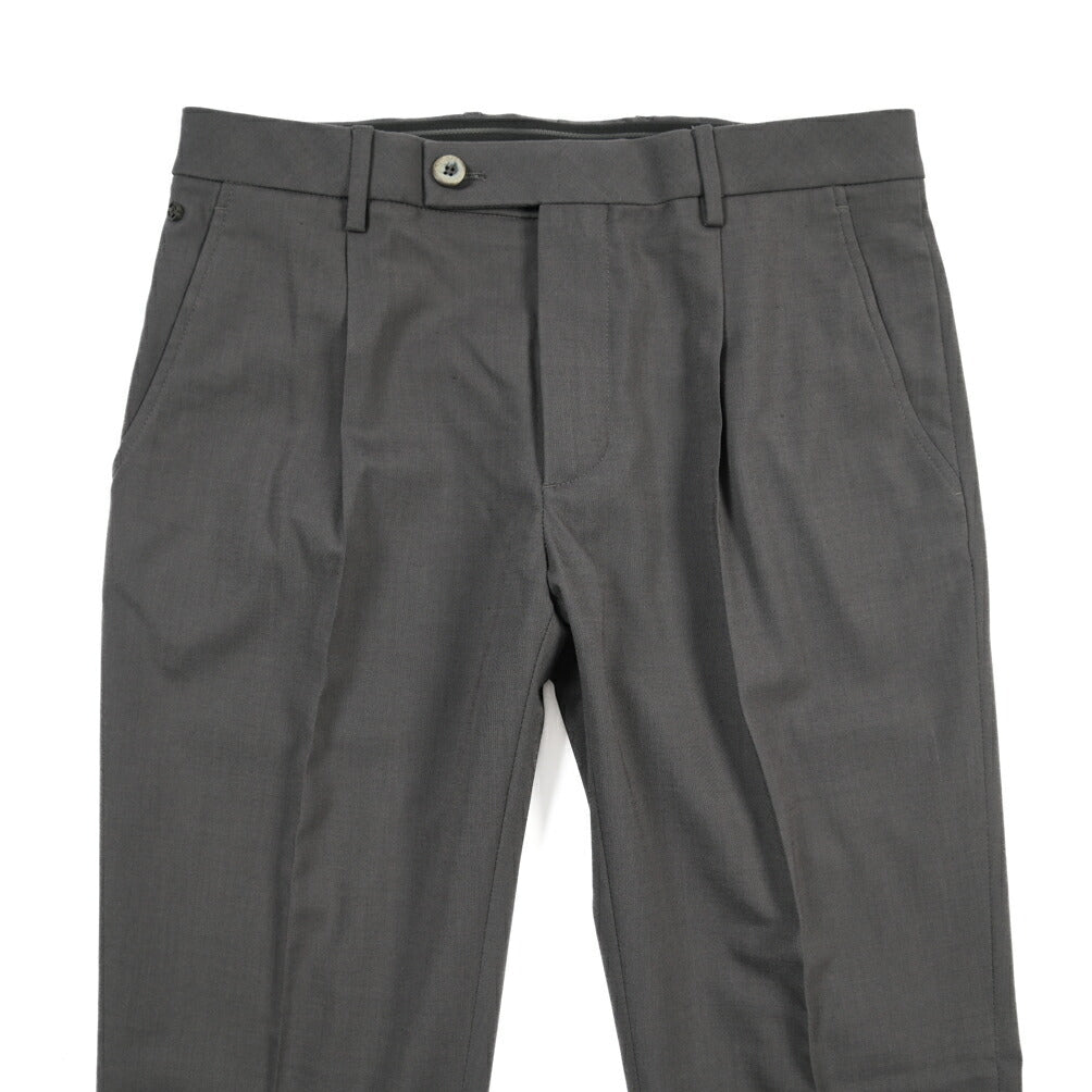 SALE｜GTA “RICCARDO” ビスコース混ウール ウエストバンド付きワンタックスラックス / SLIM FIT